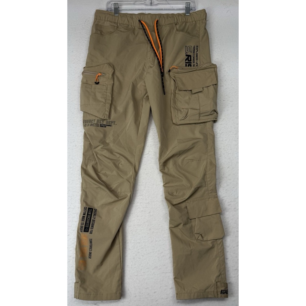 Smoke Rise Men's Cargo Joggers with Pockets Hiking Polyester Size M